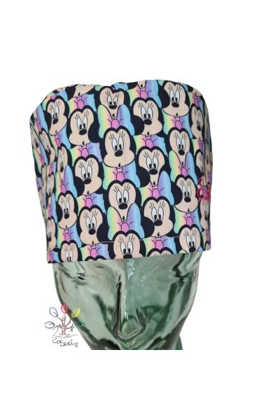 Cuffia chirurgica Zendal Minnie colorata per capelli medi